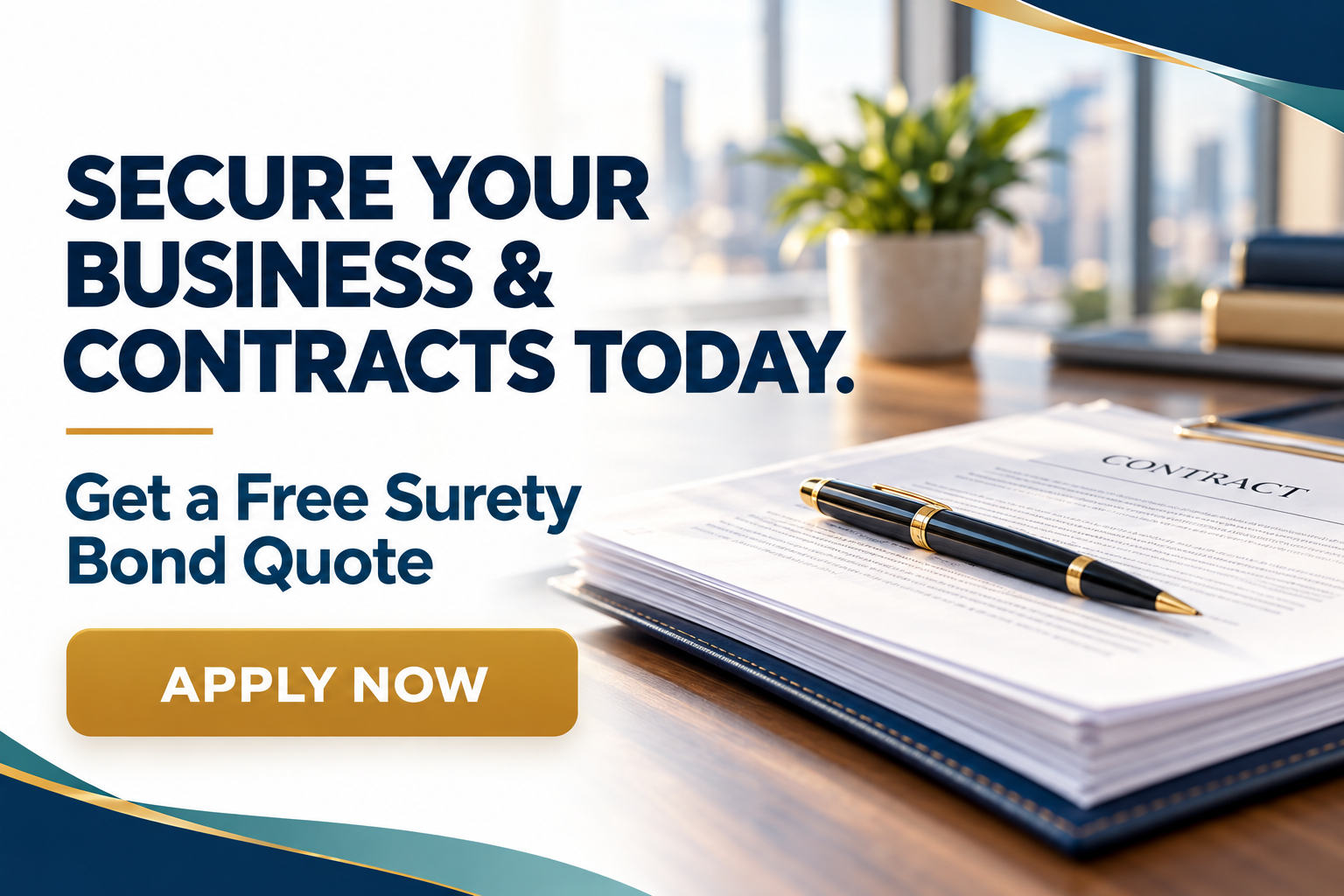 premium surety bond contract banner